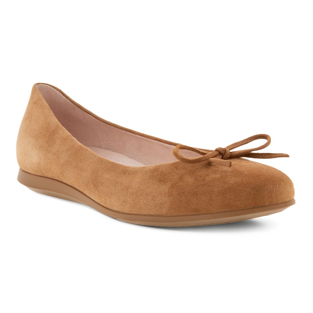 ECCO Womens Ballerinas Brown - Touch 2.0 - ZXR-712356